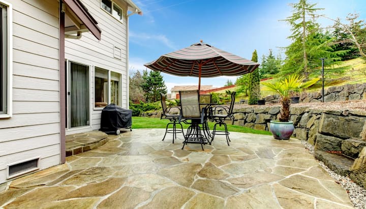 Beautifully Textured and Patterned Concrete Patios in Fredericksburg, Virginia area!